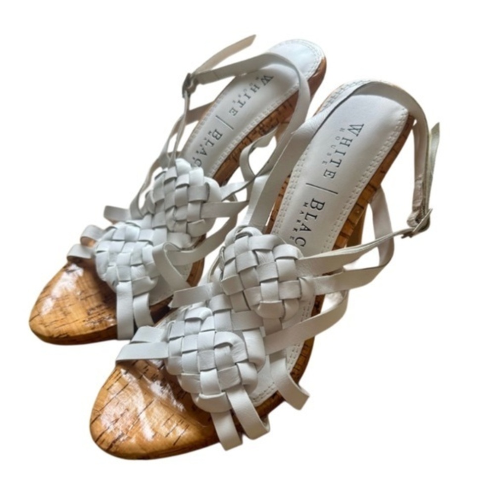 White House Black Market Elegant White Sandals
